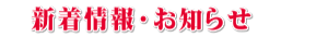 新着情報